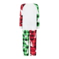 thumbnail image 5 of Christmas Family Matching Pajamas Set Xmas Tree Letters Print Tops+Plaid Pants Set Holiday Pjs Sleepwear Loungwear Outfit, 5 of 7