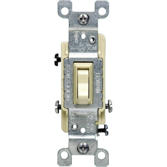 Toggle Switch Leviton 15 A Ivory AC Quiet, paquete de 10 unidades