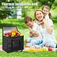 thumbnail image 6 of Hvxrjkn Insulated Reusable Grocery Shopping Bags, Large Picnic Cooler Bag Zipper Top Collapsible Tote Bag, 6 of 8