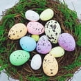thumbnail image 5 of Visland 20pcs Artificial Bird Eggs Craft for Home Decor Garden Ornaments DIY Easter Decoration Fake Nest Eggs for Wedding Party Decorative Photography Prop Assorted Color, 5 of 6