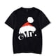thumbnail image 3 of Camiseta a juego para hombre y mujer, camisa con gorro de Papá Noel para amantes de la Navidad, ropa de fiesta de Navidad para pareja, 3 of 5