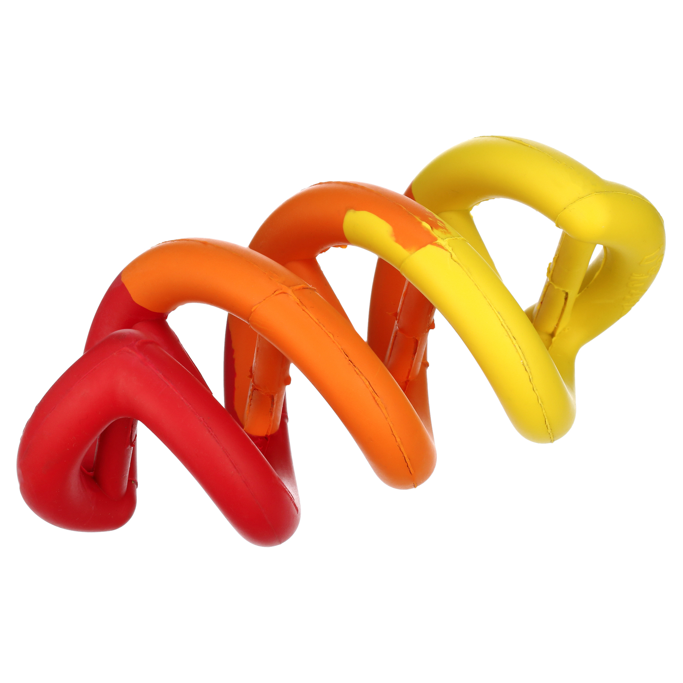 JW Dogs in Action Double Helix Shaped Rubber Chew and Tug Dog Toy, Multicolor, Large, Pack of 1 - image 3 of 5