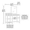thumbnail image 4 of Sauder® Collection Cottage Road Meuble de toilette, Finition Soft White®, 424911, 4 of 8
