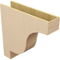 thumbnail image 5 of 8"W x 32"D x 32"H Thin Newport Rough Cedar Woodgrain TimberThane Corbel, Primed Tan, 5 of 6