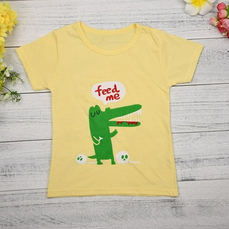

BSDHBS Girl Outfits Baby Boys Girls Cartoon Tops Shirt+Pants Outfits Set