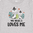 thumbnail image 4 of Inktastic Zebra My Abuela Loves Me Boys or Girls Baby T-Shirt, 4 of 5