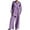 Purple, variant on Uheoun Cotton Linen Two Piece Outfits For Women Lounge Sets Pajama Sets Long Sleeve Button Oversized Shirts And Pant Fall Tracksuit
