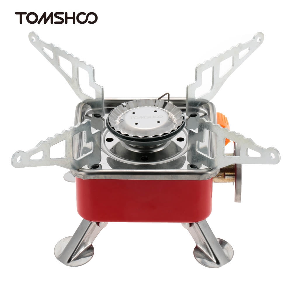 Portable Outdoor Picnic Foldable Gas Burner Camping Hike Mini Steel Stove Case