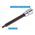 thumbnail image 5 of Uxcell 1/2" Square Drive x H6 Hex Bit Socket, S2 Steel Bits, CR-V Sockets 140mm Length (for Hand Use Only), 5 of 6