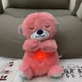 thumbnail image 5 of Baby Plush Doll Breathing Bear Newborn Soothing Sleep Playmate Otter Toy Kids Music Sleeping Companion Sound Light Doll Toy Gift, 5 of 5