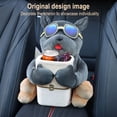 thumbnail image 3 of Wmool Cute Plush Dog Car Tissue Box Central Console Plush Dog Tissue Box✨w Car Q7, 3 of 8