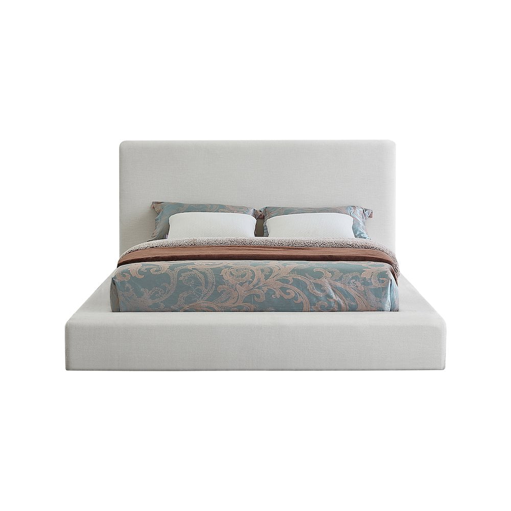 Meridian Furniture Devin Full Contemporary Standard Bed, Cream