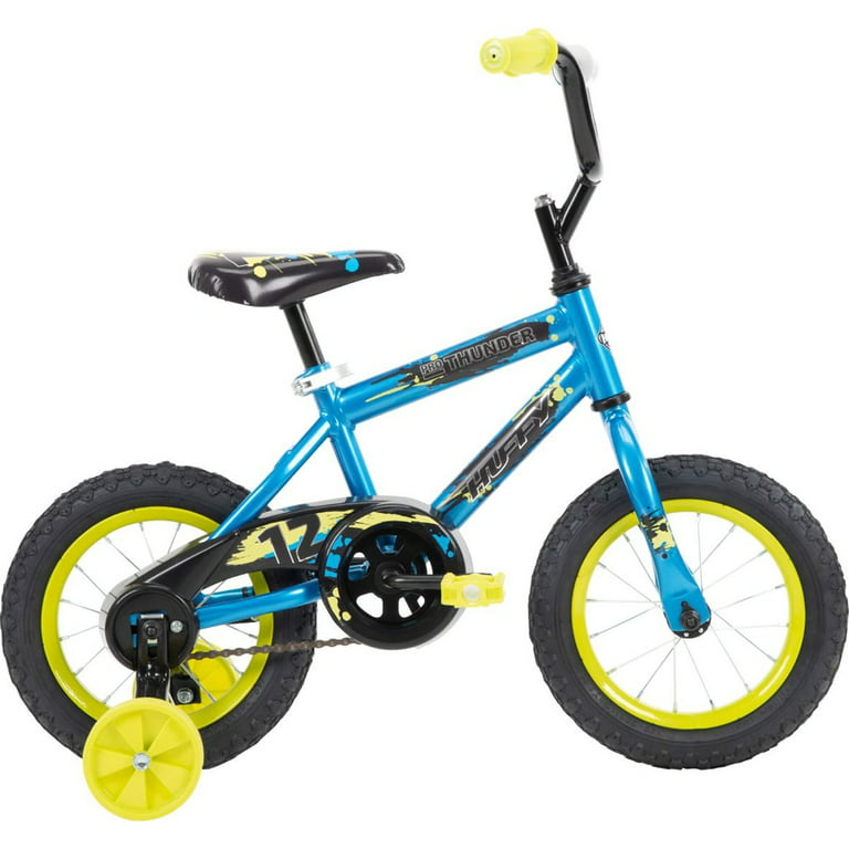 Huffy 18 in. Rock It Kids Bike for Boys Ages 4 and up, Child, Neon Powder  Yellow 
