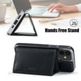 thumbnail image 3 of MOHEYO Removable Wallet MagSafe Compatible Leather Case for iPhone 12 | iPhone 12 Pro - Black, 3 of 11