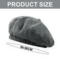 thumbnail image 2 of 56-58 cm sombrero circunferencia retro gran circunferencia de la cabeza boina vaquera mujer verano casual lavado color protector solar sombrero, 2 of 5