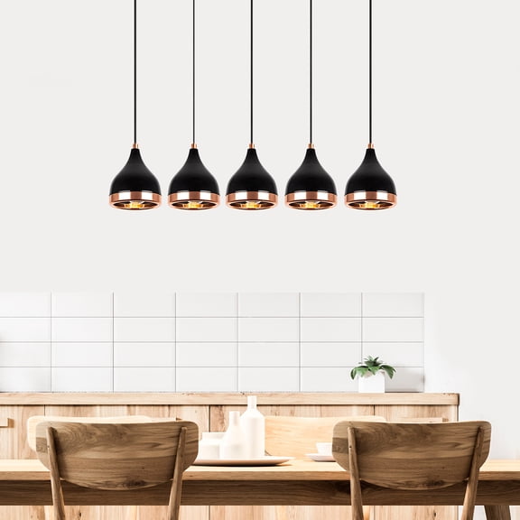 5 - Light Kitchen Island Dome Pendant