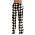 thumbnail image 3 of Just Love Fleece Pajama Pants for Women Sleepwear PJs (White - Buffalo Plaid, 2X), 3 of 3