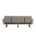 thumbnail image 6 of Weston Home Fosnavag Upholstered Convertible Futon Sofa Bed with USB, Light Grey Linen, 6 of 7