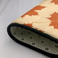 thumbnail image 5 of Flannel Non-slip Area Rug, 63"x48" No Shedding Living Room Bedroom Dining Room Home Office Area Rug, Maple Leaf Texture Pattern, 5 of 6
