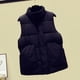 thumbnail image 4 of Chaquetas para mujer, chaleco de bolsillo, chaqueta corta, invierno, sin mangas, cuello vuelto, cremallera, prendas de vestir exteriores sólidas Odeerbi ODB-3, 4 of 9
