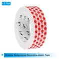 thumbnail image 3 of Uxcell Washi Tape 0.59 Inch x 10.93 Yards, 2 Rolls Self Adhesive Dots Pattern Red, 3 of 6