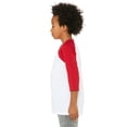 thumbnail image 3 of Bella + Canvas Youth 3/4-Sleeve Baseball T-Shirt - 3200Y, 3 of 3