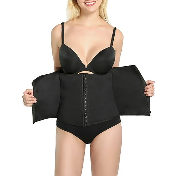Tarmeek Shapewear for Women Tummy Control Latex Waist Trainer for Women Underbust with Steel Bones Hooks Waist Cincher Corset Hourglass Body Shaper