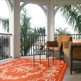 thumbnail image 3 of Safavieh Courtyard Elena Oriental Indoor/Outdoor Area Rug, Terracotta/Natural, 9' x 12', 3 of 10