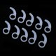 thumbnail image 4 of Ganchos Soledad 10 Piezas de silicona Suave para Auricures 9MM-13MM, 4 of 9