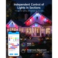 thumbnail image 5 of VOLIVO 100FT Permanent Outdoor Lights, 48 RGB Eave Lights, App & Remote Control, Music Sync, Timer, IP65 Waterproof, 5 of 6