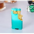 thumbnail image 2 of WNFJR Color-Changing 3-Flame Gas Lighter, Windproof Design, Large Gear Control, Recyclable, Elegant Gift Box Included, 2 of 2