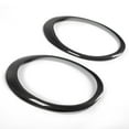 thumbnail image 4 of Car Front Lamp Frame, Carbon Fiber High Compatibility Gloss Black Glossy Headlight Eyebrow    for Auto Modification, 4 of 8