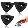 thumbnail image 1 of Aluminum Oxide Triangle Sanding Pads, Quick Release System For Oscillating Multi Tool, Universal Compatibility, Durable EVA And Carbon Steel, Compact For Easy Transportation, 1 of 7