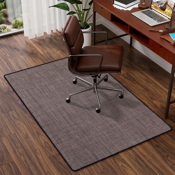 Office Chair Mat for Hardwood Floor, 36"x48" Non-Slip Floor Protector Heavy Duty Computer Desk Rolling Chair Mat for Home & Office - Brown