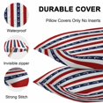 thumbnail image 6 of Outdoor Waterproof Pillow Covers Pack of 2, Sea Anchor Black Red Stripes Ocean Black White Stripe Decor Decorative Throw Pillowcases Cushion Covers for Garden Patio Tent Sofa Couch, 26x26 inch, 6 of 8