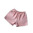 thumbnail image 1 of AherBiu Femmes Décontracté Cordon Élastique Taille Large Jambe Été Confortable Short avec Poches, 1 of 4