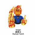 thumbnail image 1 of Human Torch Fantastic Four Blocks Silver Surfer Bricks For Toys Gifts Mini Action Figures Children Building Blocks For Party TP287-G0724, 1 of 6