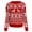 Red, variant on TJAZFJPA Womens Sweaters 2024 Cool Women's Christmas Jacquard Snowflake and Deer Print Winter Round Neck Long Sleeved Pullover Loose Knit Sweater Womens Sweaters Trendy Off the Shoulder