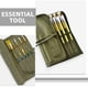 thumbnail image 3 of Nestingho Estuche Enrollable Verde De Lona Para Pinceles De Pintura Con Gran Capacidad Y Compartimentos Organizadores, 3 of 8