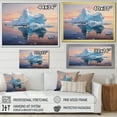 thumbnail image 4 of Designart "Frozen Serenity of a Blue Peach Iceberg" Landscapes Floater Framed Canvas Print, 4 of 7