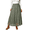 C-Green Floral, variant on Skirts for Women Fall Chiffon Pleated A-Line Long Skirt Elastic High Waist Swing Tiered Boho Beach Floral Print Maxi Skirts