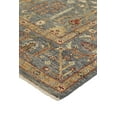 thumbnail image 5 of 8' X 10' Gray Gold And Red Wool Floral Hand Knotted Stain Resistant Area Rug With Fringe, 5 of 5