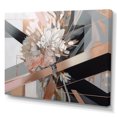 thumbnail image 2 of Designart "Rose Gold Linear Floral Elegance I" Floral Canvas Print, 2 of 5