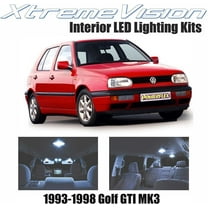 XtremeVision Interior LED for Volkswagen Golf GTI MK3 1993-1998 9 Pieces Cool White Interior LED Kit   Installation Tool
