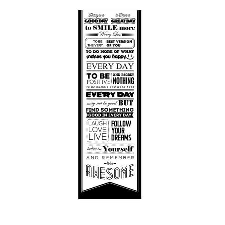Today is a GOOD DAY Motivational Quote Poster Wall Art Decor Inspirational (Black)
