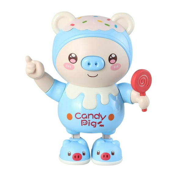 Jouets Bébé Cochon Dansant Jouet Musical Mignon Rampant Marchant Jouet Musical Cochon avec Lumières Chantant Jouet Interactif pour Enfants Garçons Filles Cadeaux Préscolaires