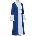 thumbnail image 7 of GRACEART Church Priest Clergy Dress for Women Tab Collar Double Layer Flared Sleeve Dresses, 7 of 7