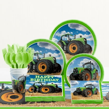 Tractor Time Birthday Party Supplies Kit
