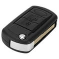 thumbnail image 2 of Coque à Clé Rabattable, Noir 3 Boutons Couverture de Télécommande pour Remplacement de Voiture pour Range Rover 2005-2010, 2 of 8