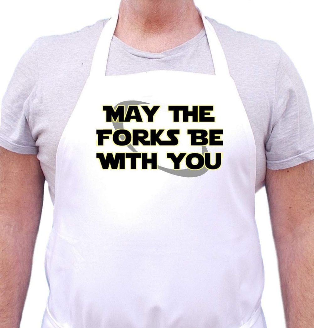 Star Wars Aprons May The Forks Be With You Fully Adjustable Two Pockets 